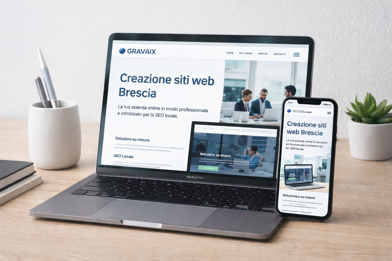Creazione siti web Brescia per aziende e professionisti con GRAVAIX
