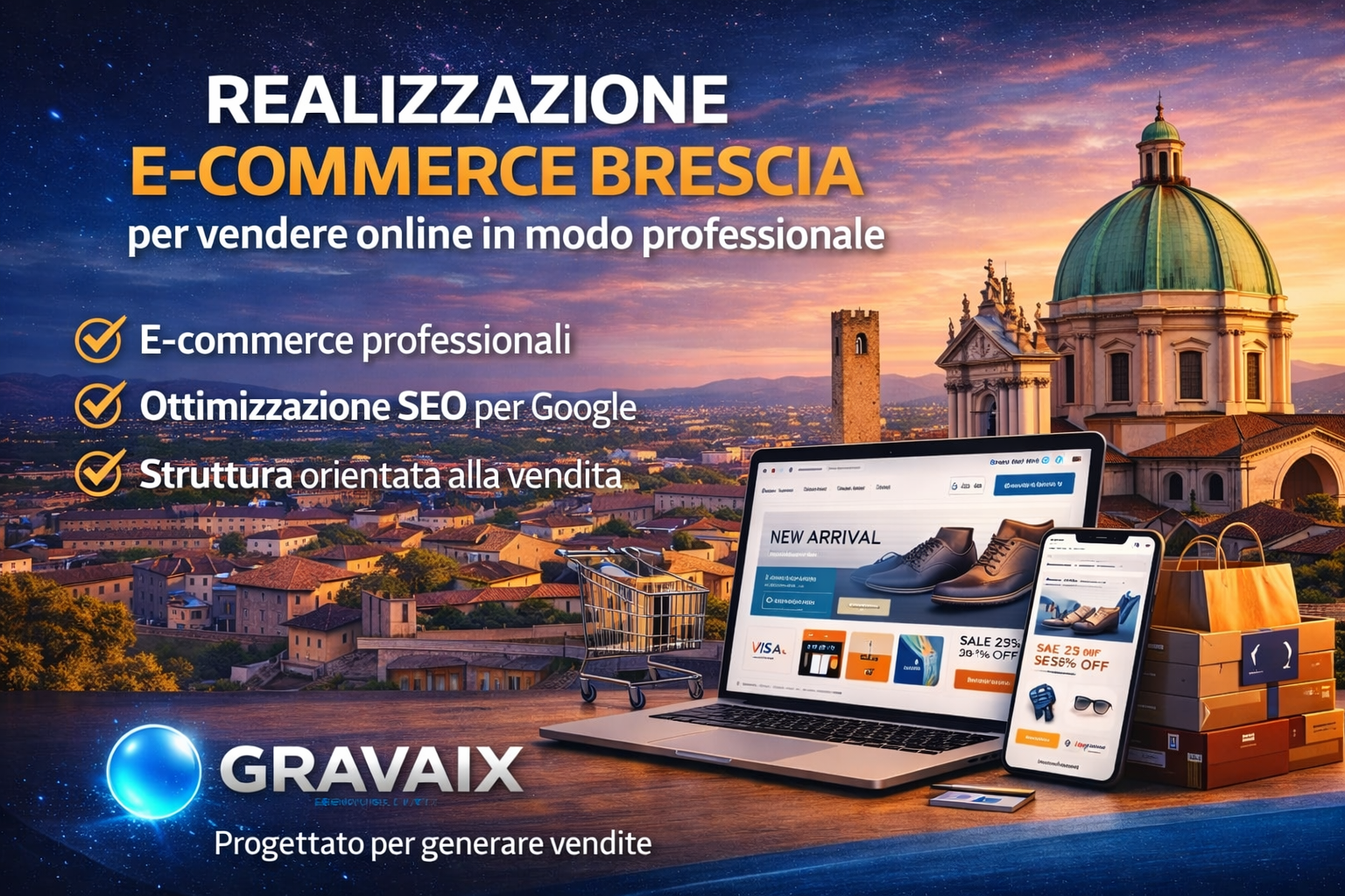 Realizzazione e-commerce a Brescia per vendere online in modo professionale